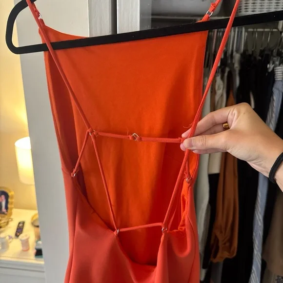 bec + bridge Vibrant Orange Mini Dress - Picture 2 of 3